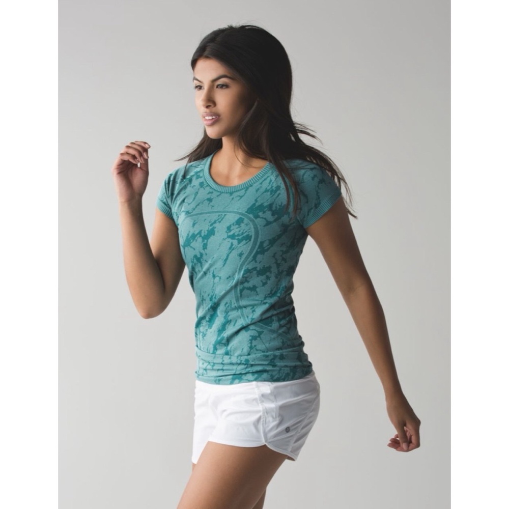 Lululemon Swiftly Tech Short Sleeve Crew Heathered Forage Teal 10